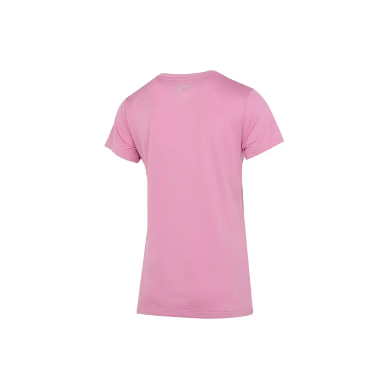 Under Armour Raglan Sleeve Short Sleeved T Shirts Women's Bright Pink-1