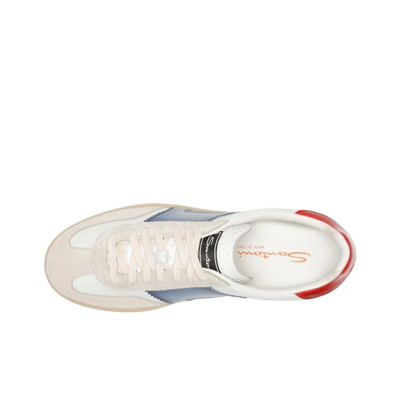 Santoni Colourblock Panelled Lace Up Sneakers-3