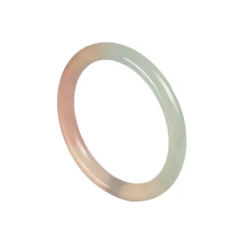 Artisan Lock Heart Jade Chalcedony Jade Bangles Women's Chalcedony