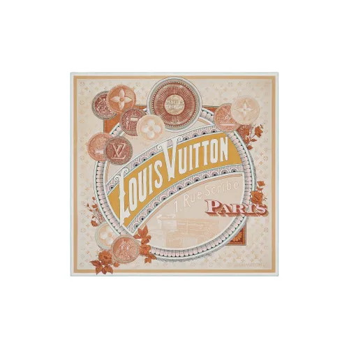 LOUIS VUITTON Unisex Silk Scarf