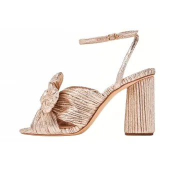 Loeffler Randall Camellia Pleated Knot 90mm Sandals