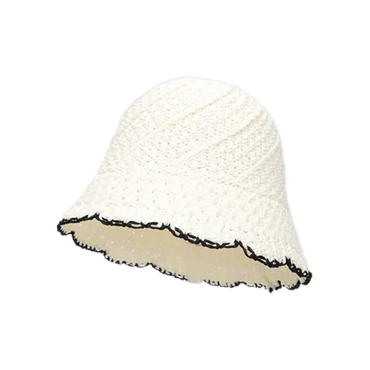 EEEENO Paper Reed Bucket Hats Unisex-3