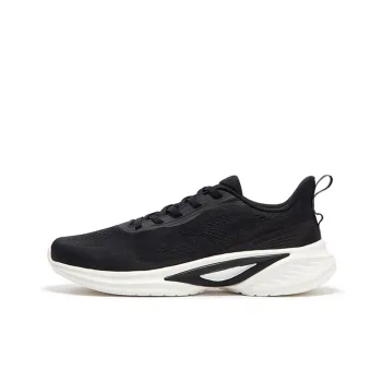 361° Blade Edge Cushioning, Slip Resistant, And Abrasion Resistant Low Top Running Shoes Men's Black White