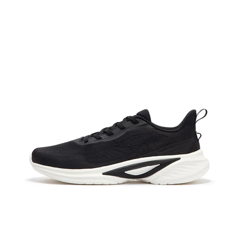 361° Blade Edge Cushioning, Slip Resistant, And Abrasion Resistant Low Top Running Shoes Men's Black White-0