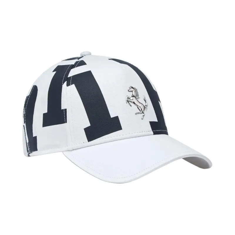 Ferrari Logo-print Cotton Twill Cap-1