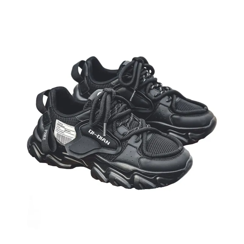 PNKE Anti-Slip Wear-Resistant Breathable Lightweight Height Increasing Low-Top Chunky Sneakers Men's-12