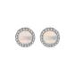 Stone White Agate Stud Earrings+Luxury Box