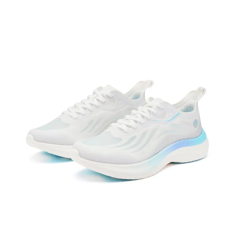 QIAODAN Light Speed 4.0PLUS Running Shoes Women's Low Top Jordan White Cirrus Blue-2