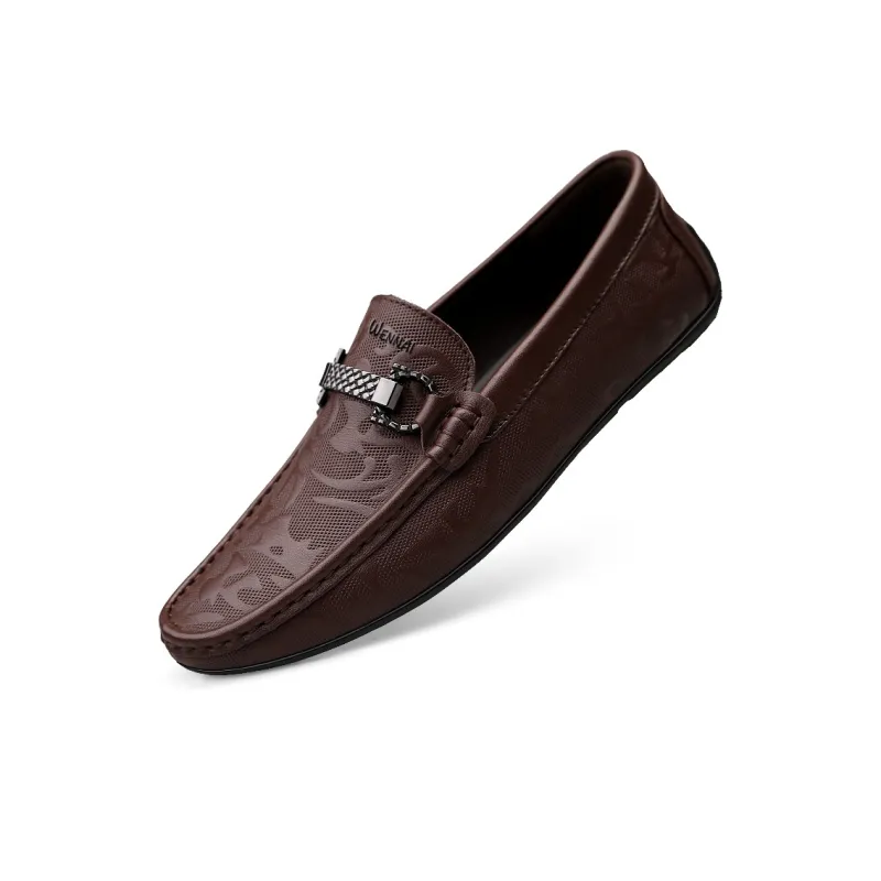 Wen Nai Casual Shoes Men's Brown-2