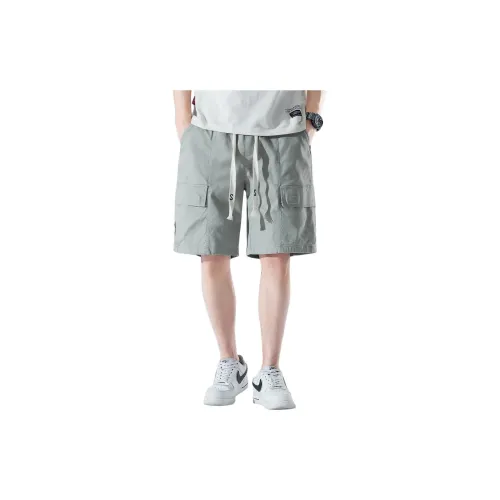 Tonlion Cargo Shorts Men Light Green