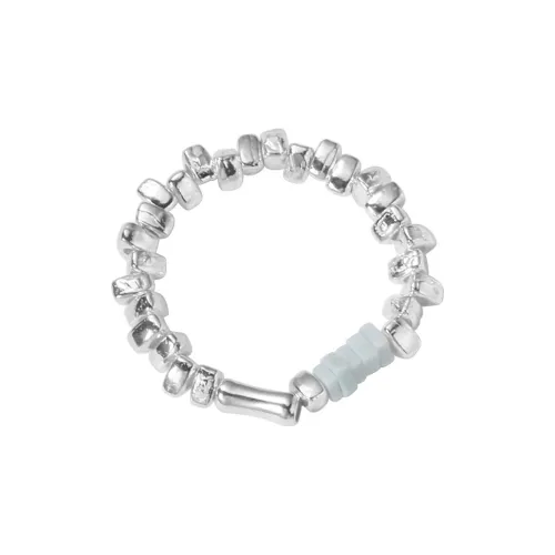 ZOKS Colored Glaze Jade Rings Women's