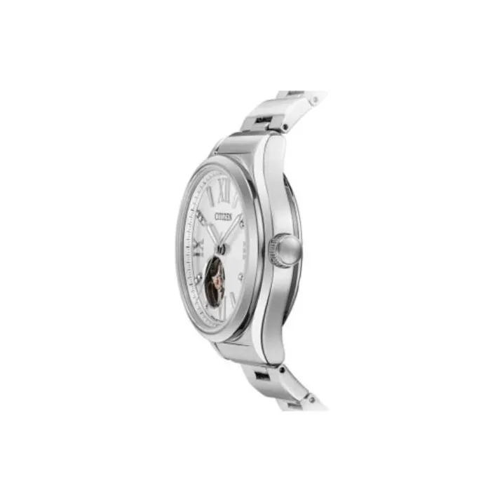 CITIZEN Mechanical Collection Automatic Mechanical Movement Stainless Steel Strap Watch Women's Watch Silver Dial-1