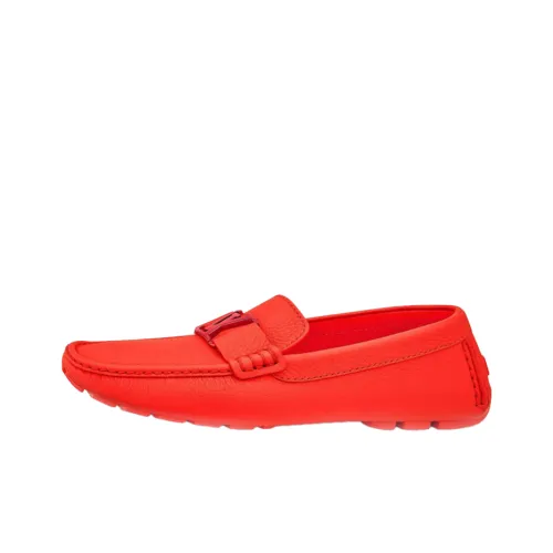 LOUIS VUITTON Monte Carlo Men's Casual Shoes Men Low-Top Orange Red