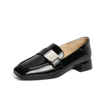 BELLE Loafers 3CM Women's Ecru Black