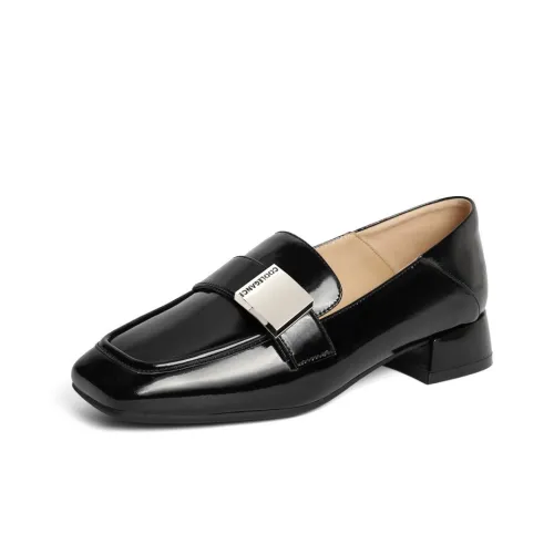 BELLE Loafers 3CM Women's Ecru Black