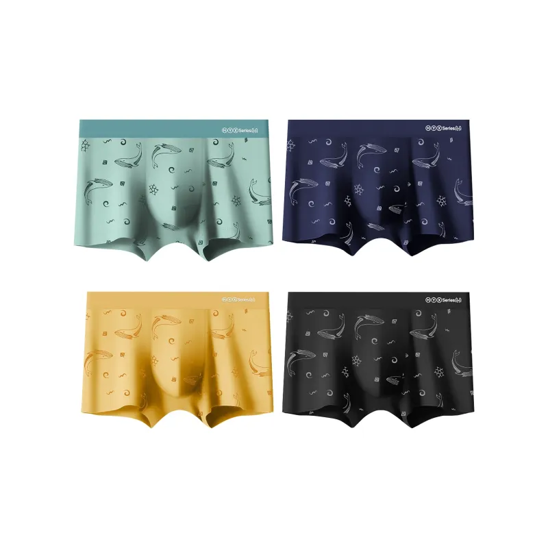 H YXIANG Underpants Men's 4 Pack-0