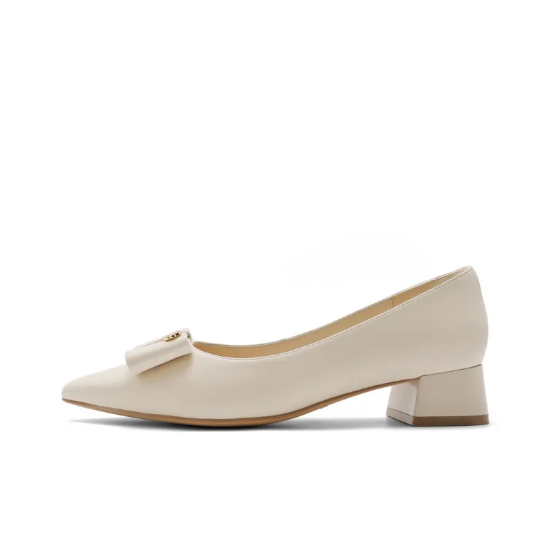 BELLE Casual Single Shoes 3.5CM Women's Ecru, Apricot-0