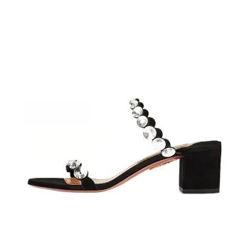 AQUAZZURA Maxi-tequila Suede Flat Sandals