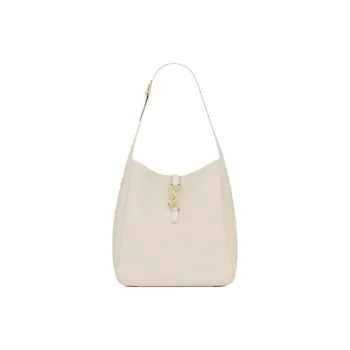 SAINT LAURENT LE5A7CASSANDRE Calfskin Handbag Shoulder Bag Women's Vintage White