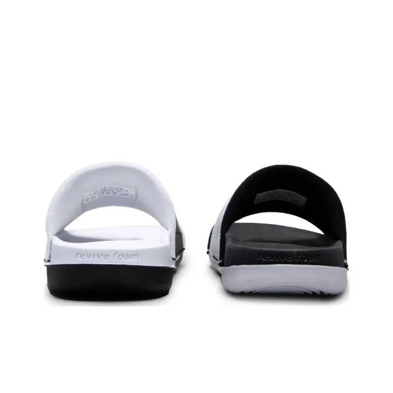 Nike Offcourt Slides 'White Black Mismatched' Women's-2