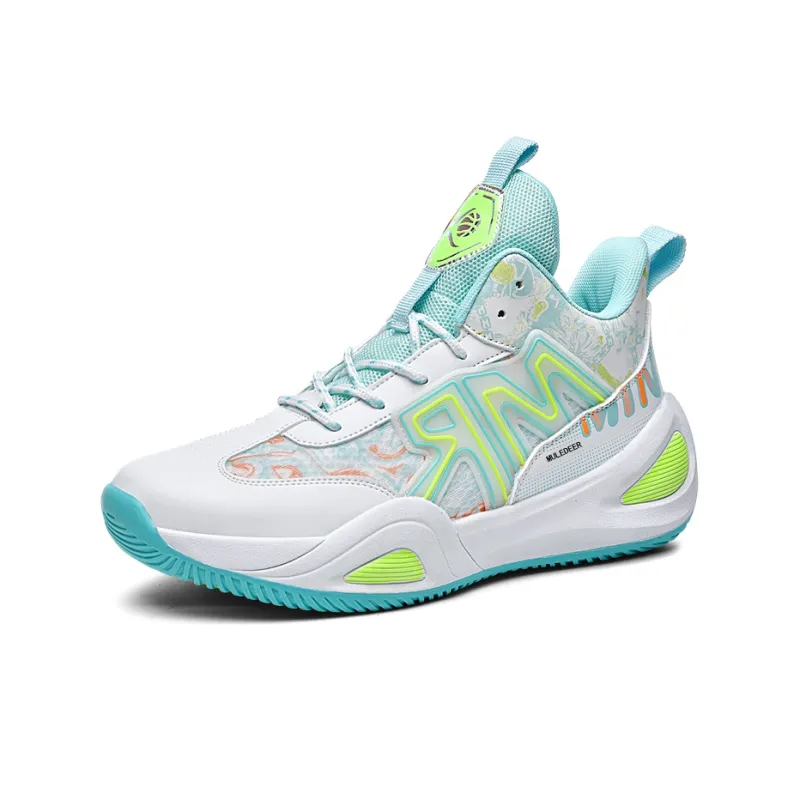 Black tailed Deer Slip Resistant And Breathable High Top Basketball Shoes Unisex-8
