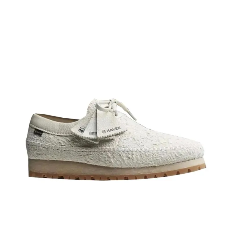 Haven x Clarks Slip Resistant Low Top Casual Shoes Men's White-1