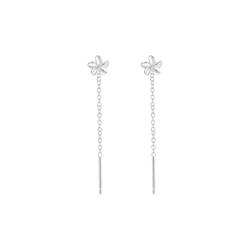 UTD S999 Silver Drop Earrings Women's-11