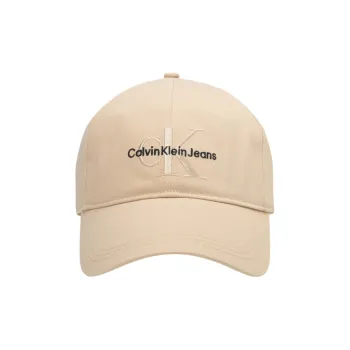 CK/Calvin Klein 100% Cotton Curved Brim Baseball Caps Unisex Khaki