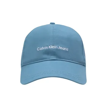 CALVIN KLEIN Cotton Baseball Caps Unisex Mountain Mist Blue