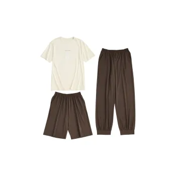 Peninsula City Pajama Set Men's Three-Piece Set Khaki