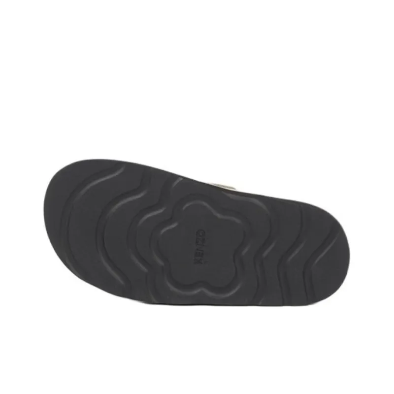 KENZO LOGO Slip Resistant Closed Toe Slippers Women's Beige-4