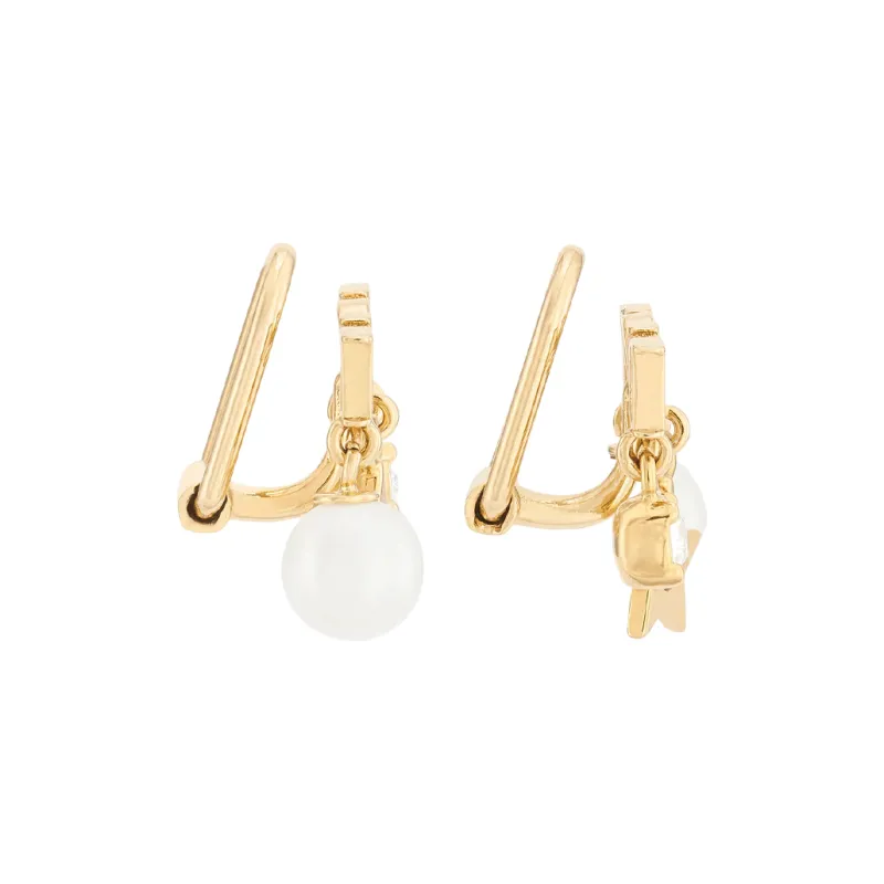 DIOR 925 Sterling Silver Clip On Earrings Unisex-2