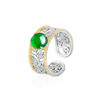 Seven Little Craftsmen Glutinous Jade Rings Unisex