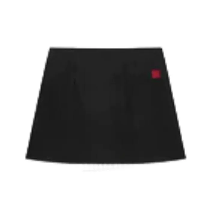 CLOT Casual Short Skirts Women's Black-1