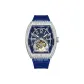 White Case Blue Dial Blue Strap