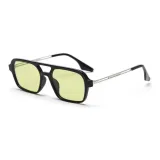 Black Frame Mustard Green