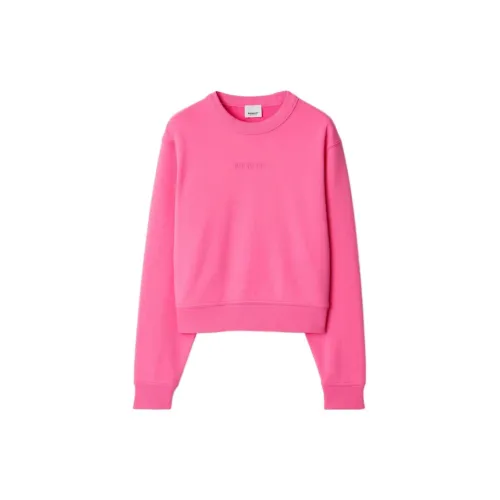 Burberry Sweatshirts Women's Bubble Gum Pink Red