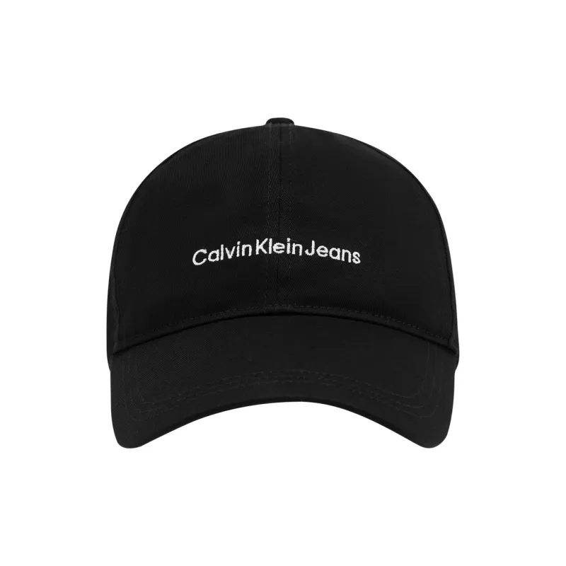 CALVIN KLEIN Cotton Baseball Caps Unisex Space Black-1
