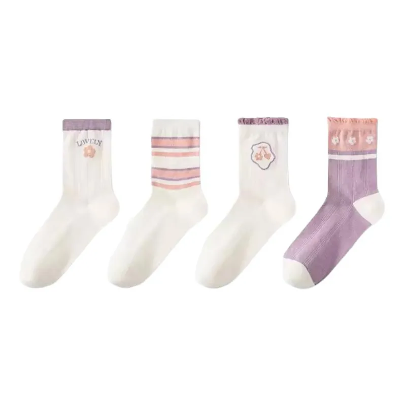 NAIER Mid Calf Socks Women's 4 Pack-1