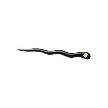Hot Real Silver Building 18K Gold Hairpins Women's White