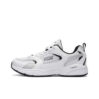 PONY Cushioning Breathable Low-Top P-RUNTECH Running Shoes Unisex White