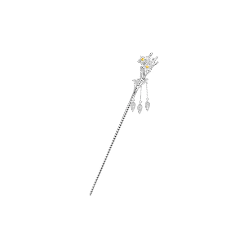 Hurry That Year 925 Sterling Silver Hairpins Women's-11