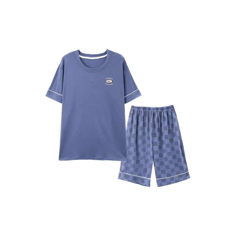 Follow The United States Pajama Set Men's Blue-0