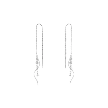Beauty 925 Sterling Silver Drop Earrings Women's