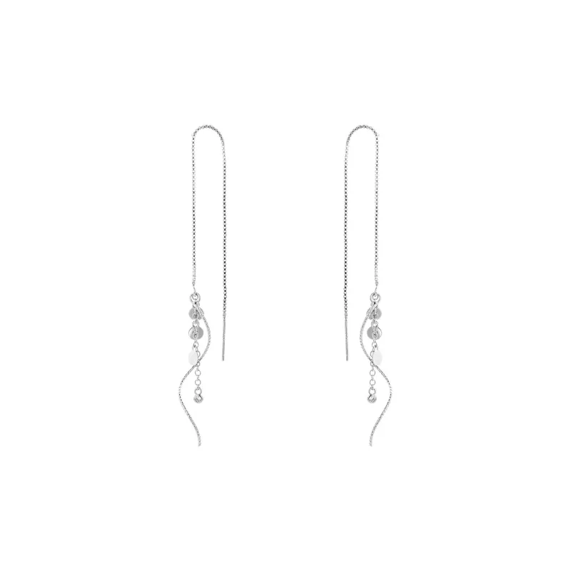 Beauty 925 Sterling Silver Drop Earrings Women's-0
