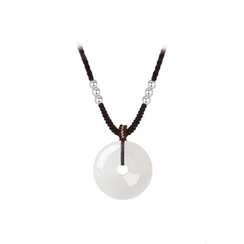 Xifeng Building Chalcedony Jade Pendants Unisex