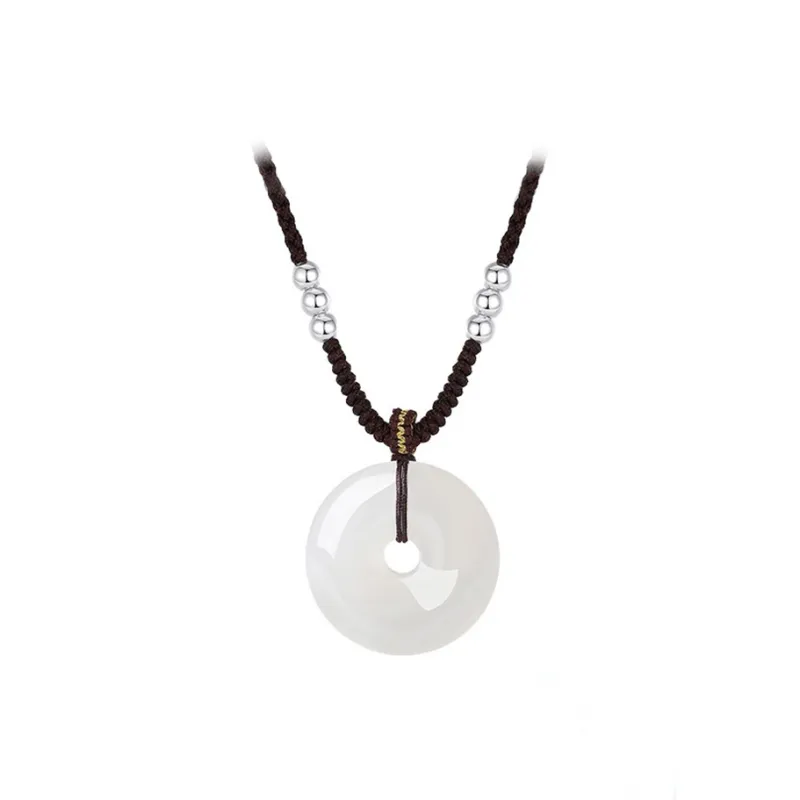 Xifeng Building Chalcedony Jade Pendants Unisex-0