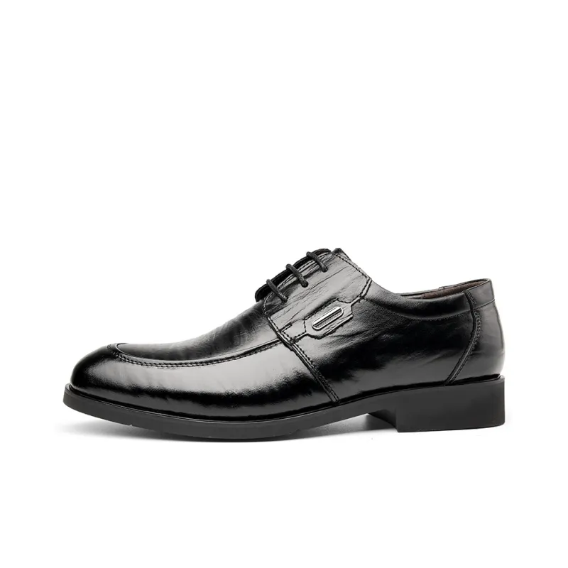 Sonno Dress Shoes Men Low Top Black-0