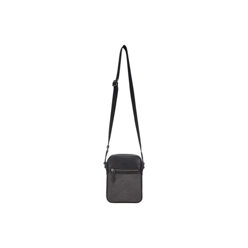 BVP Cow Leather Cell Phone Pouch Advanced Mini Backpack Small Size Men's Black-1