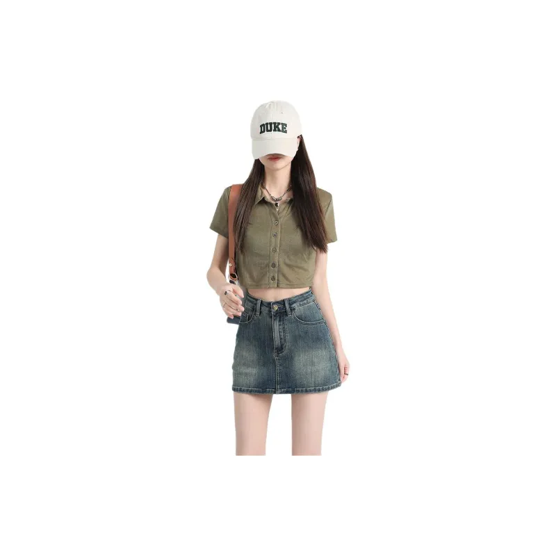 Spicy Gals Denim Short Skirts Women's-1
